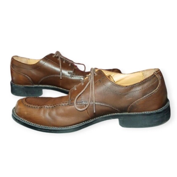Dockers Premium Brown Leather Dress Shoes Men’s Size 8.5M - Picture 2 of 8